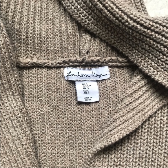 London Kaye Cozy, Oversized hooded fall Cardigan size small - Picture 2 of 10